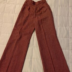 True vintage 70s super wide leg, high rise pants